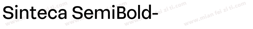 Sinteca SemiBold字体转换